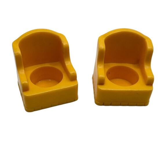 Fisher-Price Other - Vintage Fisher Price Little People Wing Back Armchairs Set of 2